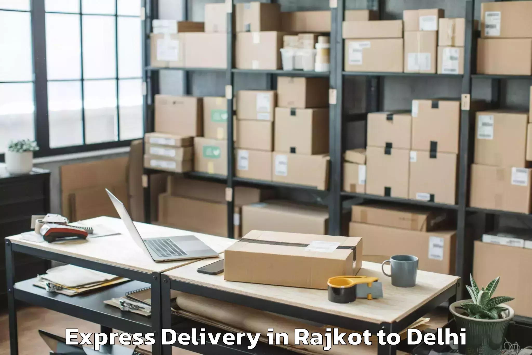 Book Rajkot to Seelam Pur Express Delivery